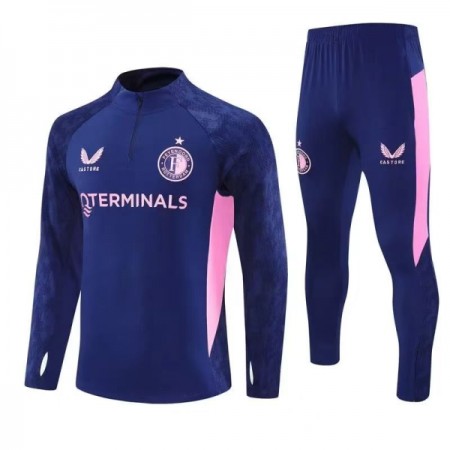 Feyenoord Rotterdam 2025-26 Sudadera De Entrenamiento Quarter-Zip Azul